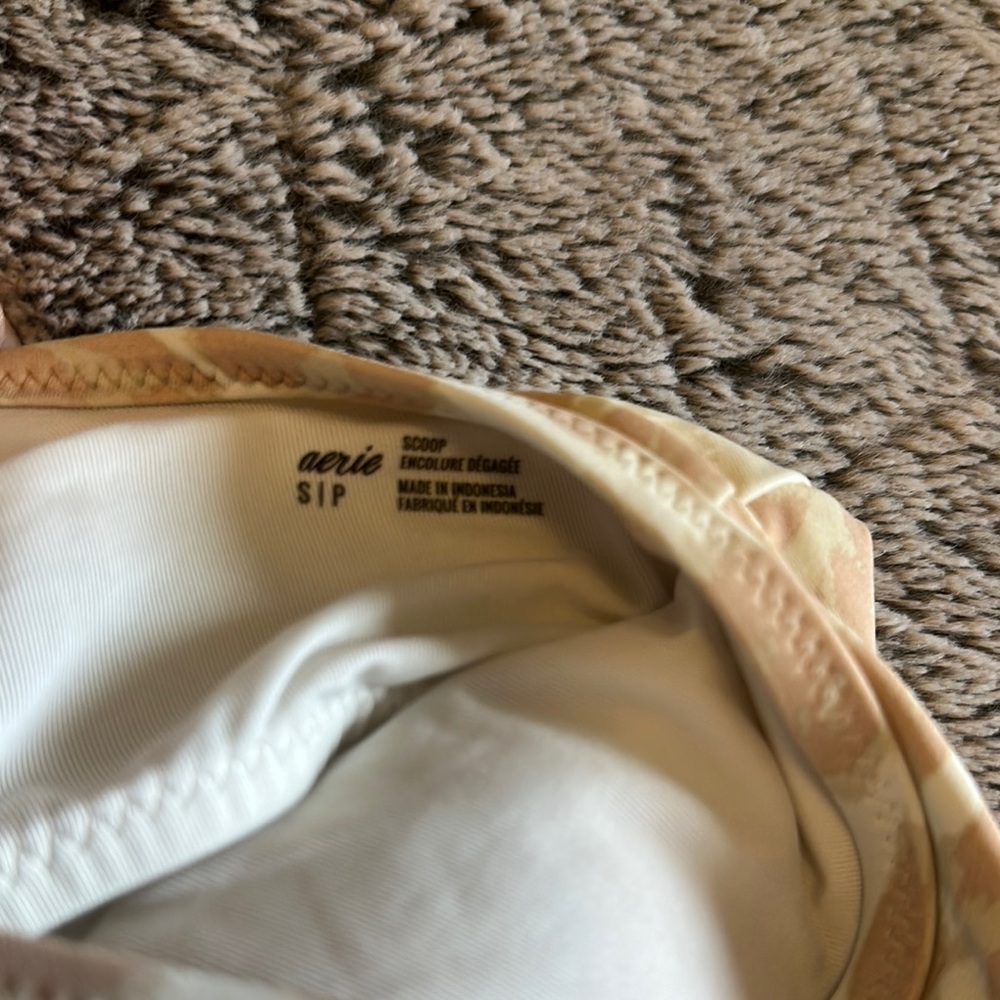 Beige Patterned Bikini Set - Picture 2 of 4